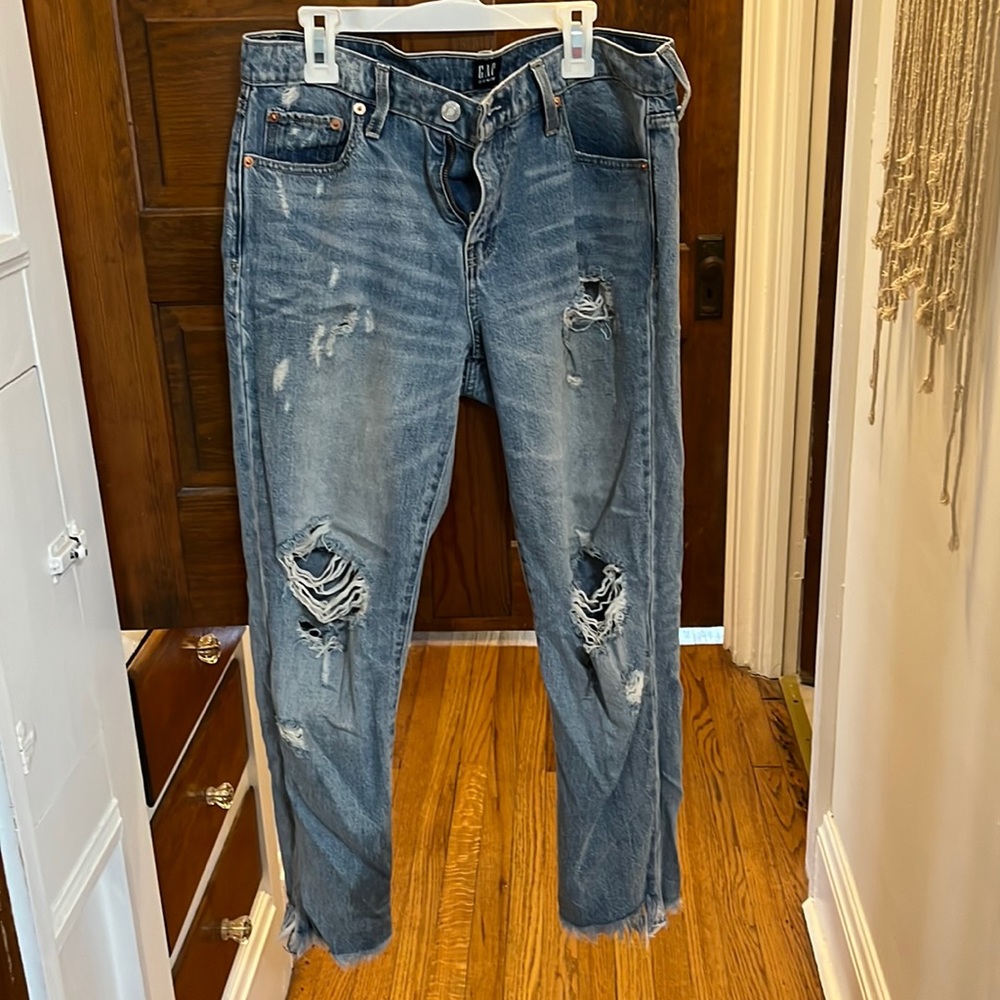 Gap ripped jeans